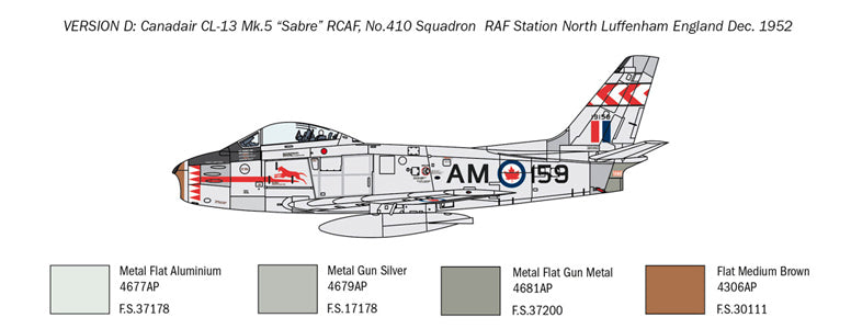 Italeri 2799 1:48 North-American F-86E Sabre