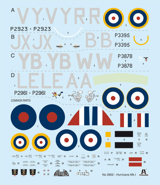 Italeri 2802 1:48 Hawker Hurricane Mk.I 80th Anniversary of the Battle of Britain