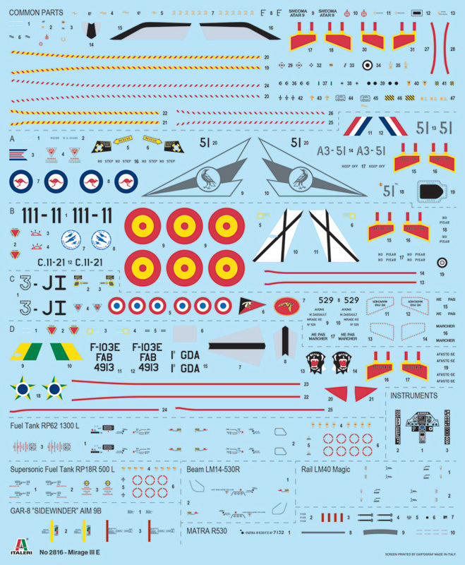 Italeri 2816 1:48 Dassault-Mirage III E
