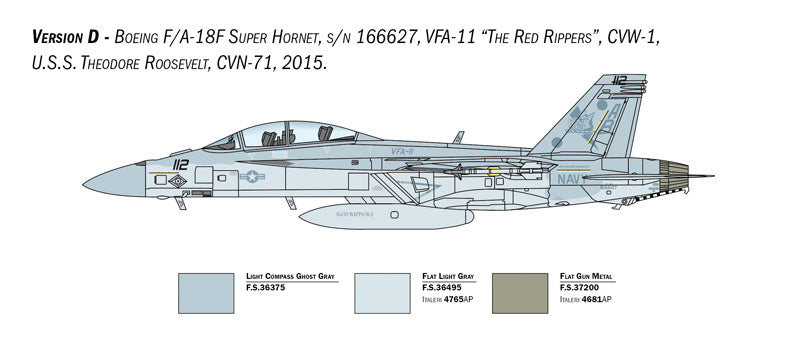 Italeri 2823 1:48 Boeing F/A-18F Hornet U.S. Navy Special Colors