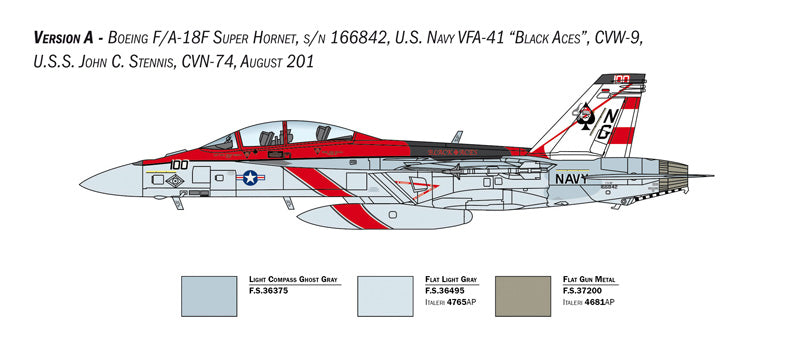 Italeri 2823 1:48 Boeing F/A-18F Hornet U.S. Navy Special Colors