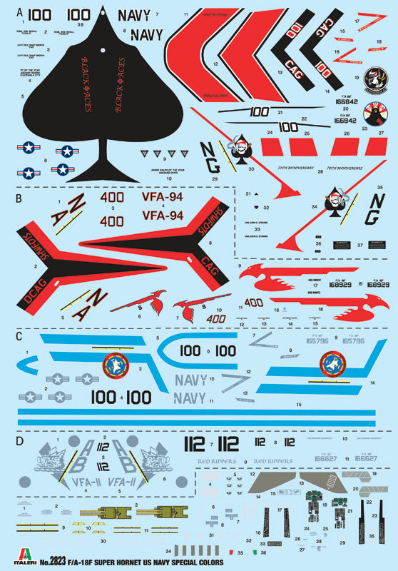 Italeri 2823 1:48 Boeing F/A-18F Hornet U.S. Navy Special Colors