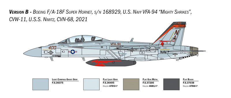 Italeri 2823 1:48 Boeing F/A-18F Hornet U.S. Navy Special Colors