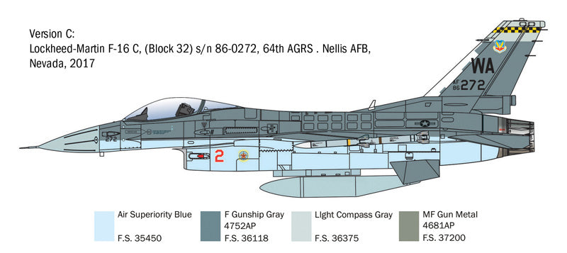 Italeri 2825 1:48 F-16C Fighting Falcon