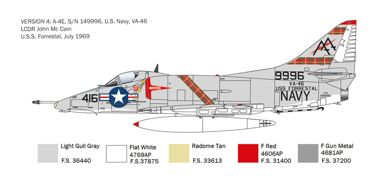 Italeri 2826 1:48 Douglas A-4E/F/G Skyhawk