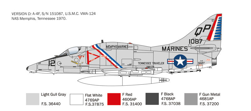 Italeri 2826 1:48 Douglas A-4E/F/G Skyhawk