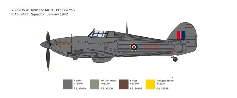 Italeri 2828 1:48 Hawker Hurricane MK.IIC