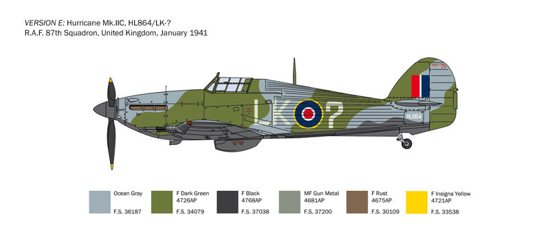 Italeri 2828 1:48 Hawker Hurricane MK.IIC