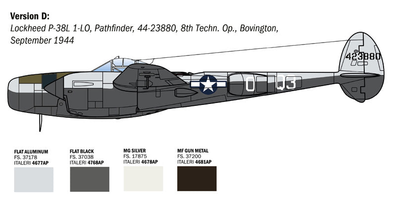 Italeri 2834 1:48 Lockheed P-38J Lightning  (E.T.O)