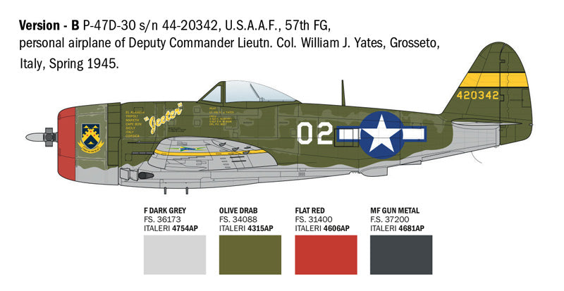 Italeri 2835 1:48 Republic P-47D Thunderbolt (ETO)