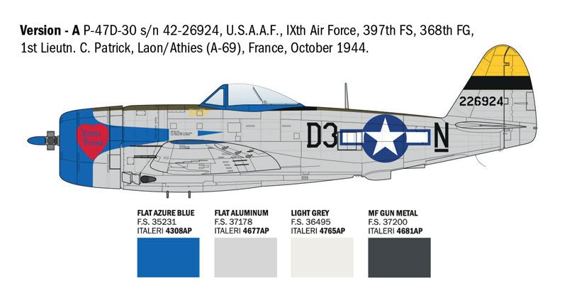 Italeri 2835 1:48 Republic P-47D Thunderbolt (ETO)