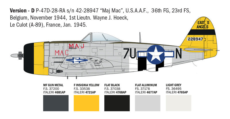 Italeri 2835 1:48 Republic P-47D Thunderbolt (ETO)