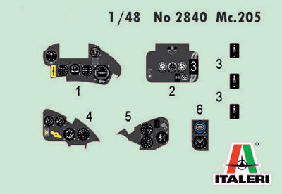Italeri 2840 1:48 Macci MC.202 Folgore