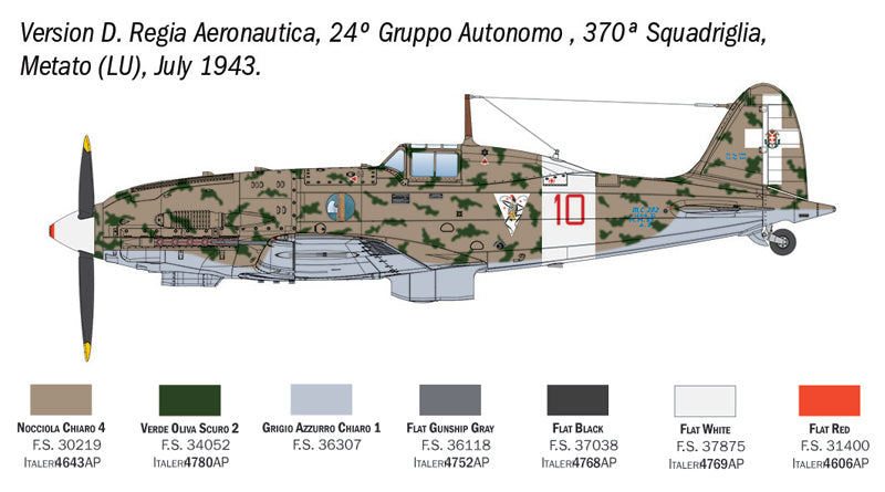 Italeri 2840 1:48 Macci MC.202 Folgore