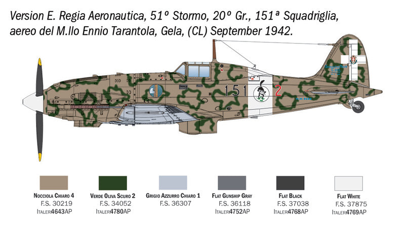 Italeri 2840 1:48 Macci MC.202 Folgore