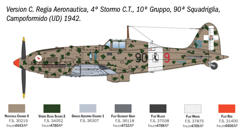 Italeri 2840 1:48 Macci MC.202 Folgore
