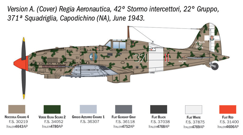 Italeri 2840 1:48 Macci MC.202 Folgore