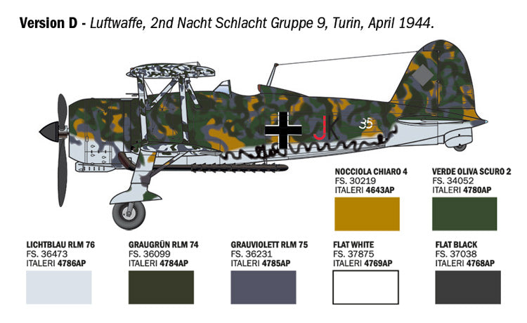 Italeri 2842 1:48 FIAT CR.42 Falco Assault/Night Fighter