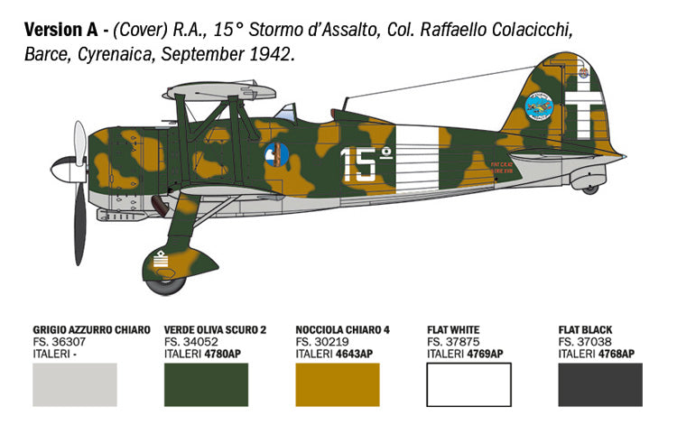 Italeri 2842 1:48 FIAT CR.42 Falco Assault/Night Fighter