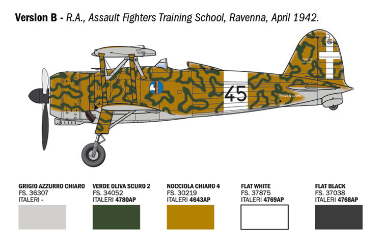 Italeri 2842 1:48 FIAT CR.42 Falco Assault/Night Fighter