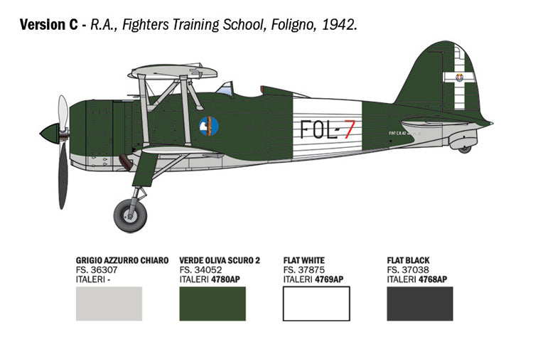 Italeri 2842 1:48 FIAT CR.42 Falco Assault/Night Fighter
