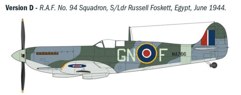 Italeri 2843 1:48 Supermarine Spitfire Mk.IX Aces