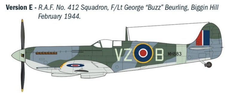 Italeri 2843 1:48 Supermarine Spitfire Mk.IX Aces