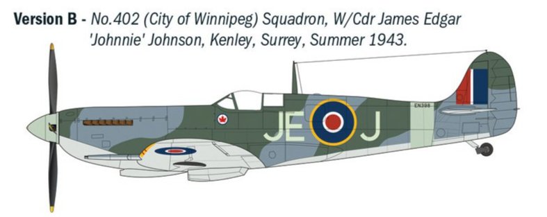 Italeri 2843 1:48 Supermarine Spitfire Mk.IX Aces