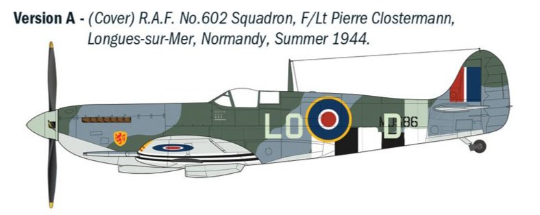 Italeri 2843 1:48 Supermarine Spitfire Mk.IX Aces
