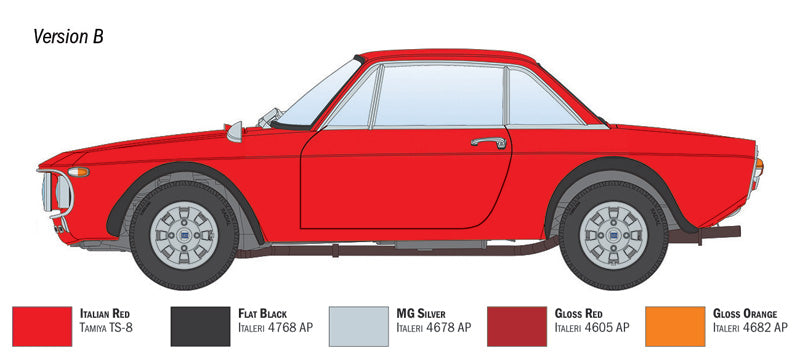 Italeri 3619 1:16 Lancia Fulvia Coupé 1.6 HF ‘Fanalone’