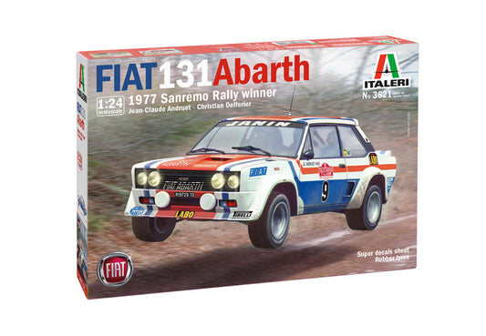 Italeri 3621 1:24 Fiat 131 Abarth 1977 Sanremo Rally Winner