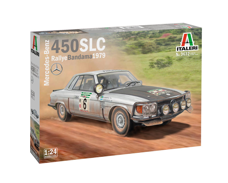 Italeri 3632 1:24 Mercedes-Benz 450SLC Rallye Bandama 1979