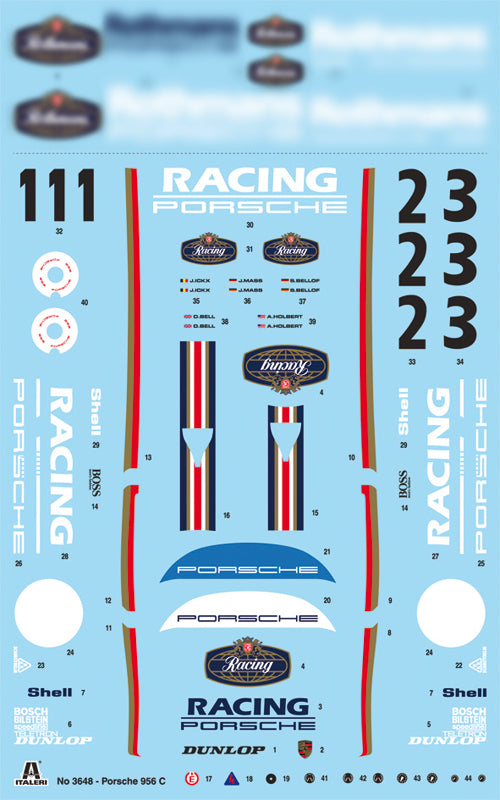 Italeri 3648 1:24 Porsche 956