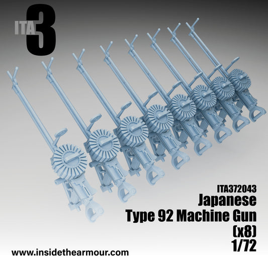 Inside the Armour ITA372043 1:72 8 x Flexible mount Type 92 MG