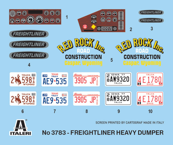 Italeri 3783 1:24 Freightliner Heavy Dumper Truck