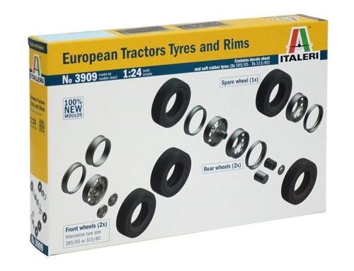 Italeri 3909 1:24 European Tractors Tyres and Rims