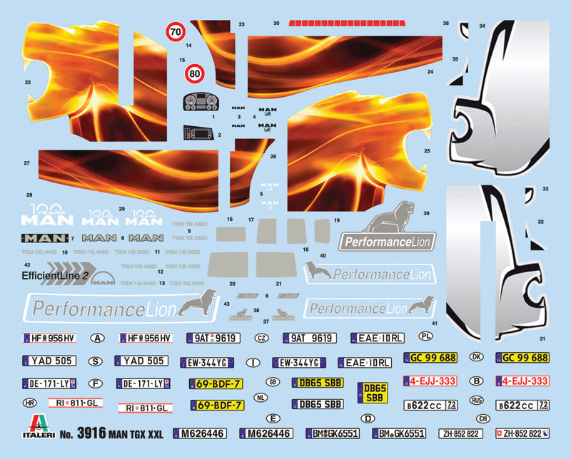 Italeri 3916 1:24 MAN TGX XXL D38