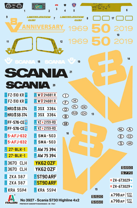 Italeri 3927 1:24 Scania S730 Highline 4x2