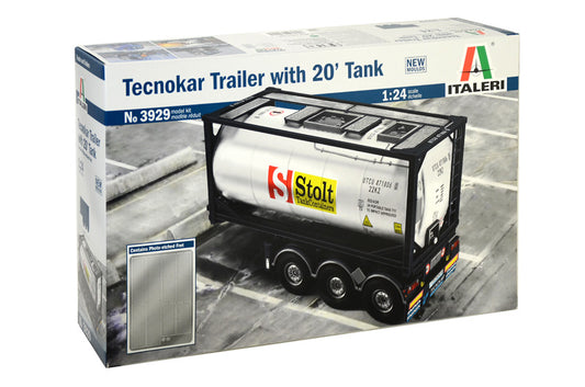 Italeri 3929 1:24 Tecnokar Trailer with 20' Tank