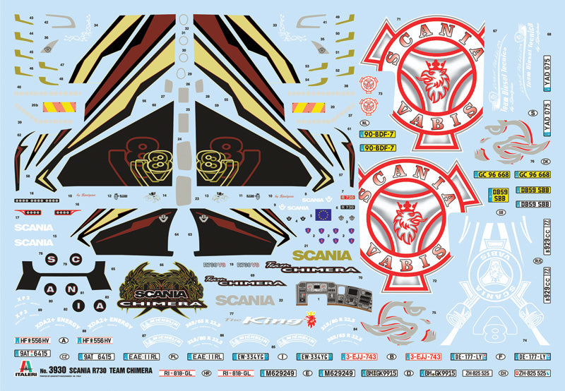 Italeri 3930 1:24 Scania R730 Streamline "CHIMERA"