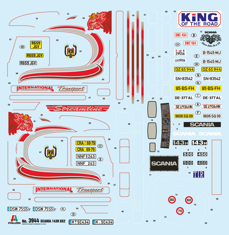 Italeri 3944 1:24 SCANIA Streamline 143H 6x2