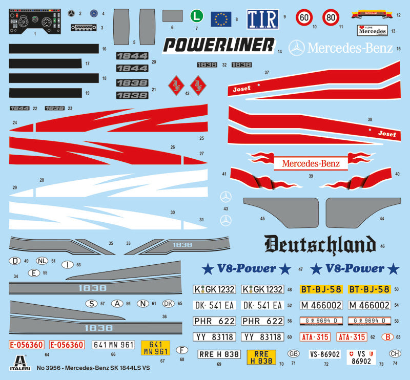 Italeri 3956 1:24 Mercedes-Benz SK 1844LS V8