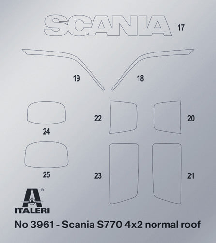 Italeri 3961 1:24 Scania S770 4x2 Normal Roof