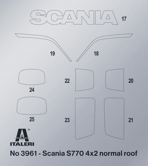 Italeri 3965 1:24 Scania 770S V8 “White Cab”