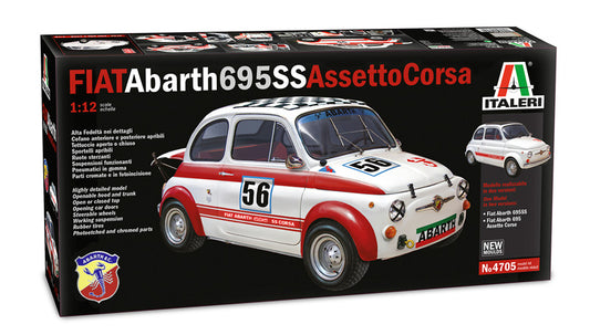 Italeri 4705 1:12 FIAT Abarth 695SS Assetto Corsa