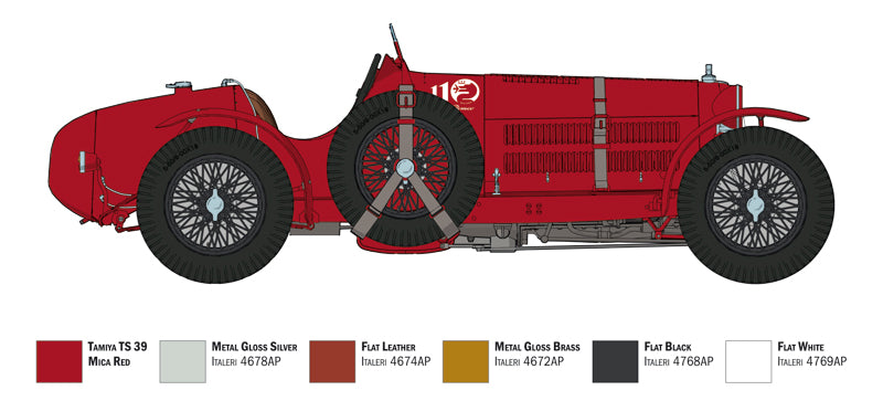 Italeri 4708 1:12 Alfa Romeo 8C 2300 Roadster 100th Anniversary