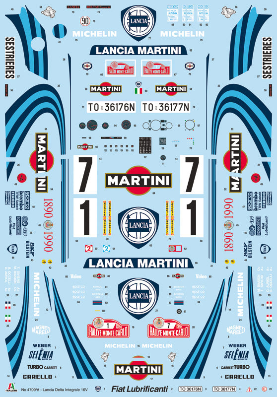 Italeri 4709 1:12 Lancia Delta HF Integrale 16v