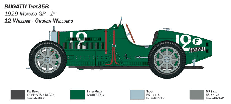 Italeri 4710 1:12 Bugatti Type 35B