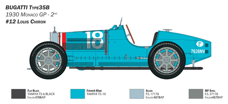 Italeri 4710 1:12 Bugatti Type 35B