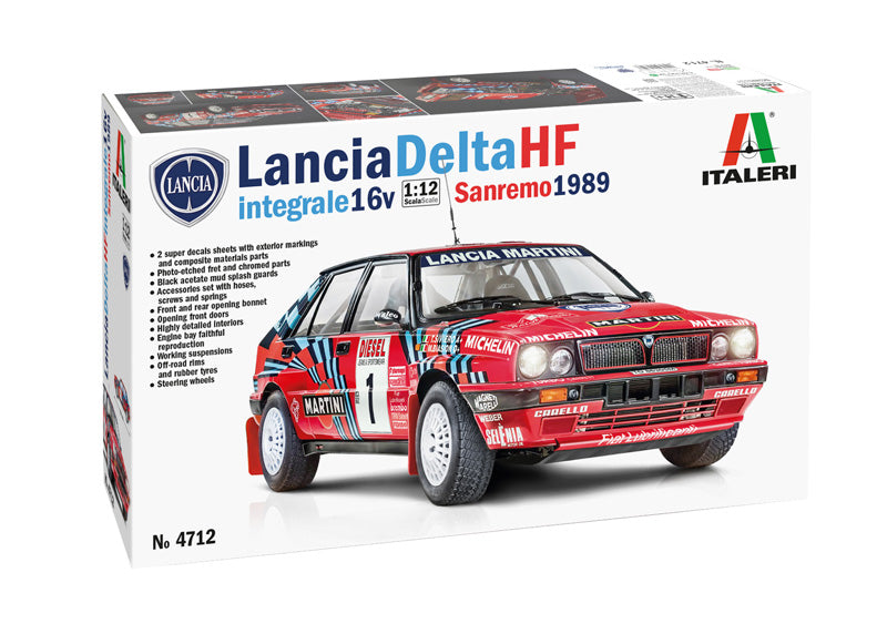 Italeri 4712 1:12 Lancia Delta HF Integrale San Remo 1989